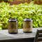 Set of 2/4 8.75"H Metal Cutout Scrollwork Solar Powered LED Outdoor Lantern with handle